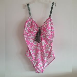 Beach House Bathing Suit One Piece Pink